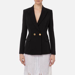 Elisabetta Franchi - Double-breasted jacket with martingale belt